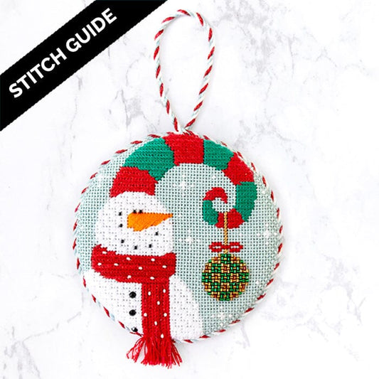 Stitch Guide - Spiral Snowman Stitch Guides/Charts Needlepoint.Com 