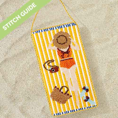 Stitch Guide St. Tropez Sunbather Stitch Guides/Charts Needlepoint.Com - 1