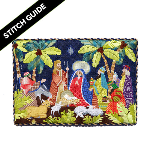 Stitch Guide The Nativity Stitch Guides/Charts Needlepoint.Com