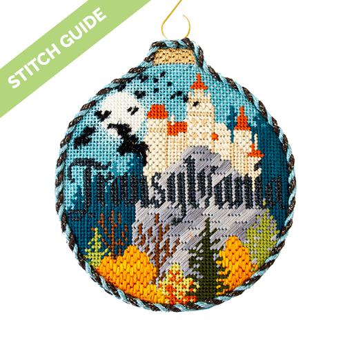 Stitch Guide   Transylvania Travel Round Stitch Guides/Charts Needlepoint.Com