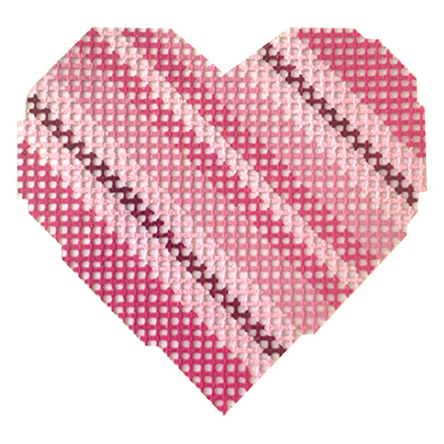 Stitchin' Littles Kit Heart Stripes Kits Purple Palm Designs - 1