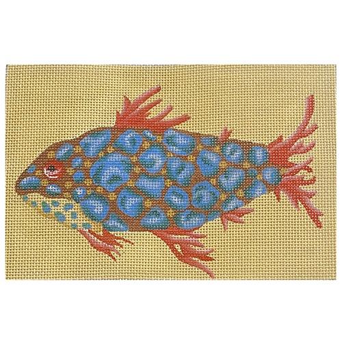 Stoned Fish Box Painted Canvas Melissa Shirley Designs - 1