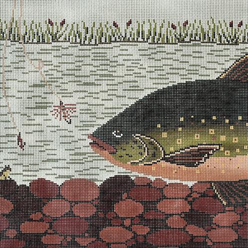 Stream Decision Painted Canvas Warren Kimble - 1