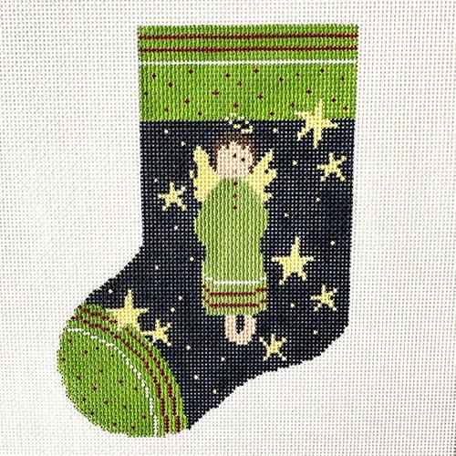 Stripe Angel - Robin Painted Canvas Pippin
