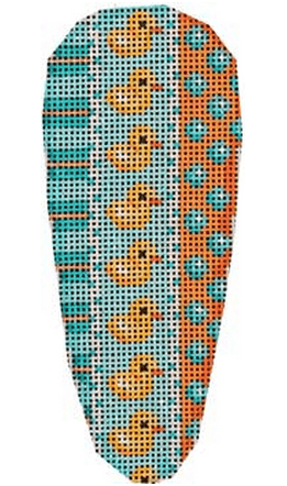 Stripes / Chicks / Coin Dots Carrot Painted Canvas Associated Talents