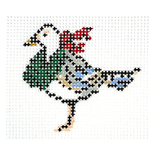 Sue Seagull Ornament Painted Canvas Cooper Oaks Design - 1