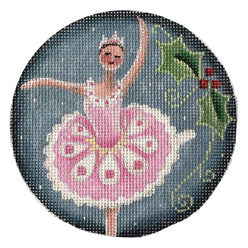 Sugar Plum Fairy Ornament Painted Canvas Rebecca Wood Designs - 1