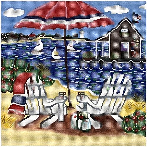 Summer at the Lake Painted Canvas Cooper Oaks Design - 1