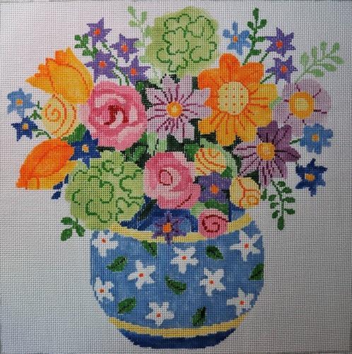 Summer Bouquet #3 Painted Canvas Jean Smith
