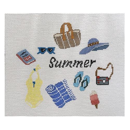 Summer Painted Canvas Hello Tess