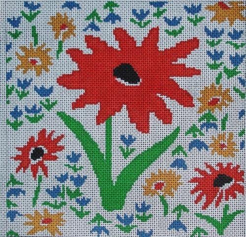 Summer Print Painted Canvas Birds of a Feather