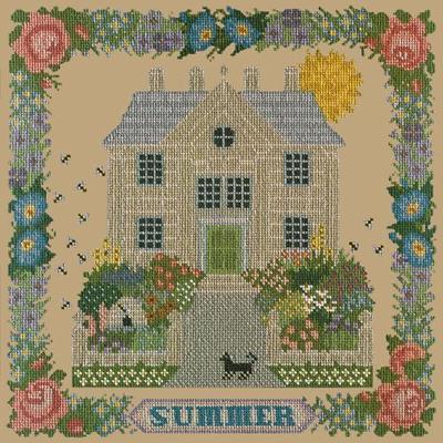 Summer Sampler Needlepoint Kit Kits Elizabeth Bradley Design Sand 