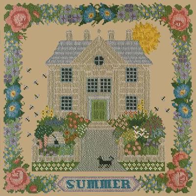Summer Sampler Needlepoint Kit Kits Elizabeth Bradley Design Sand