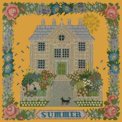 Summer Sampler Needlepoint Kit Kits Elizabeth Bradley Design Yellow 