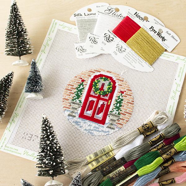 Sunday Stitch Along Winter Door Ornament Kit Kits Alice Peterson Company - 3