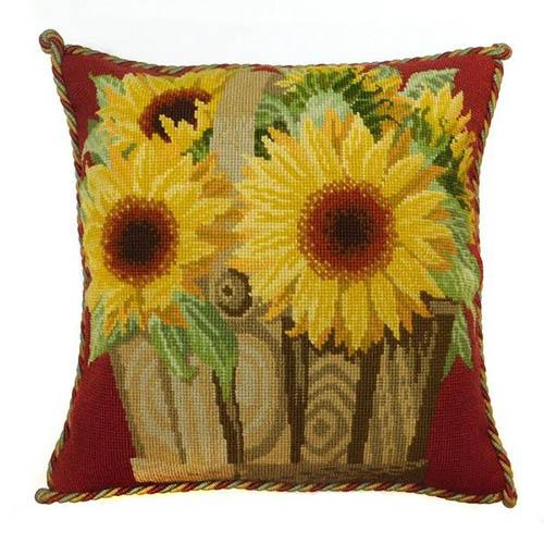Sunflower Basket Needlepoint Kit Kits Elizabeth Bradley Design
