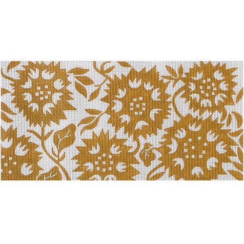 Sunflower Bolster in Yellow Painted Canvas All About Stitching/The Collection Design