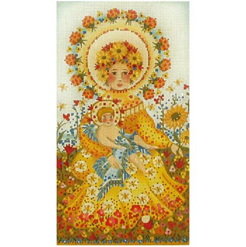 Sunflower Madonna Painted Canvas Melissa Shirley Designs - 1