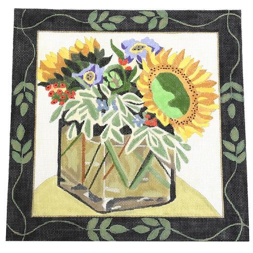 Sunflowers in Vase Painted Canvas Melissa Prince Designs - 1