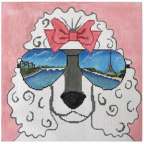 Sunglasses Poodle Painted Canvas Danji Designs