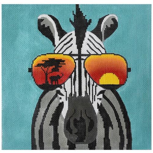 Sunglasses Zebra Painted Canvas Danji Designs - 1