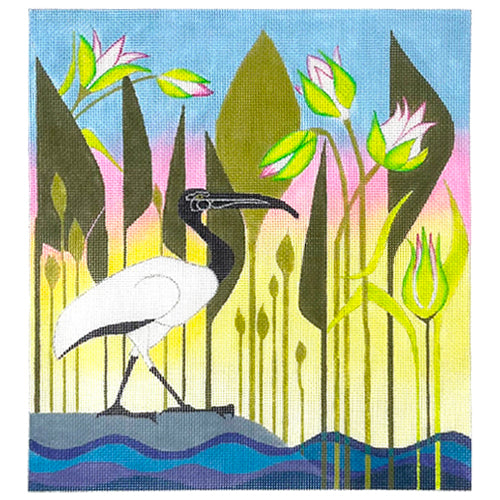Sunrise at the Swamp on 13 Painted Canvas Zecca - 1