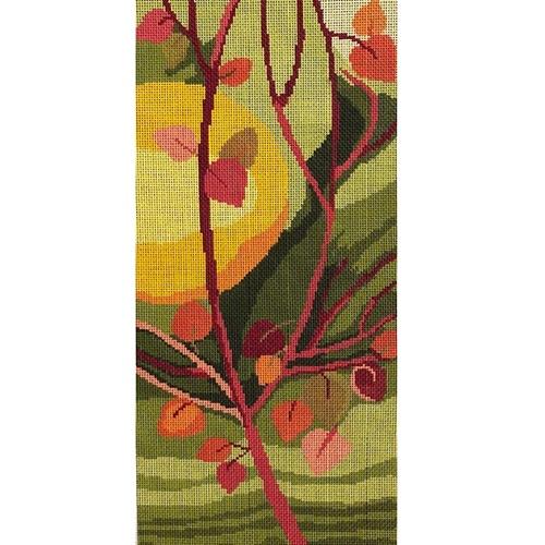 Sunset Branches Painted Canvas A Stitch in Time - 1