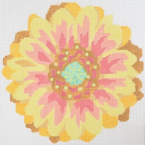 Sunset Daisy Painted Canvas Jean Smith