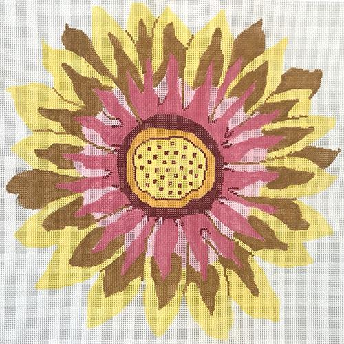 Sunset Gerber Daisy Painted Canvas Jean Smith - 1