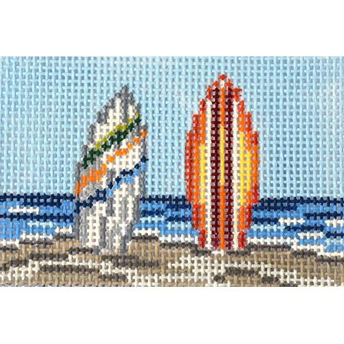 Surfboards Insert Painted Canvas Needle Crossings - 1