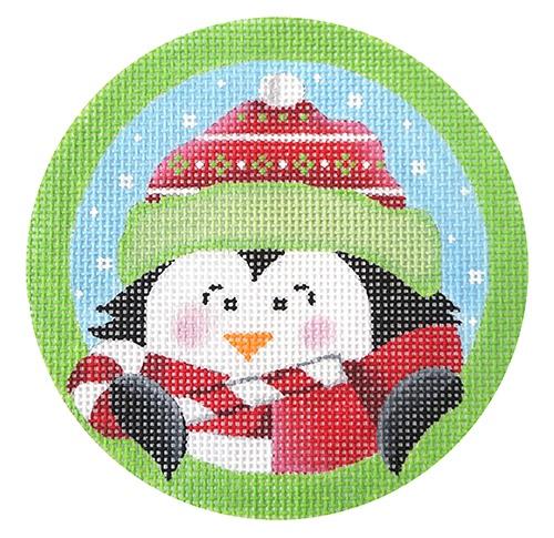 Sweet Tooth Penguin Painted Canvas Pepperberry Designs - 1