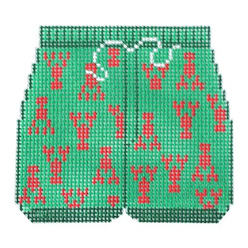 Swimming Trunks Lobster Painted Canvas The Meredith Collection - 1