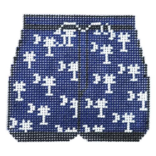 Swimming Trunks South Carolina Palmetto Painted Canvas The Meredith Collection - 1