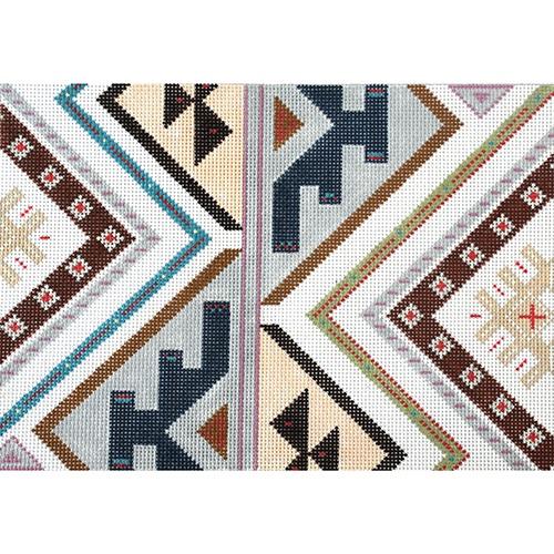 Tally Ho Textile Painted Canvas Pewter & Pine - 1