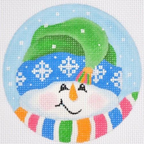 Tassel Snowman Ornament Painted Canvas Pepperberry Designs - 1