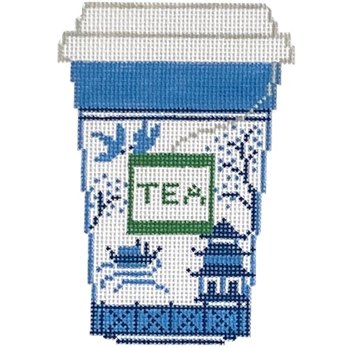 Tea Cup Painted Canvas Rachel Donley