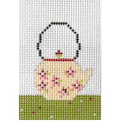 Teapot Kit with Frame Painted Canvas Pippin - 1