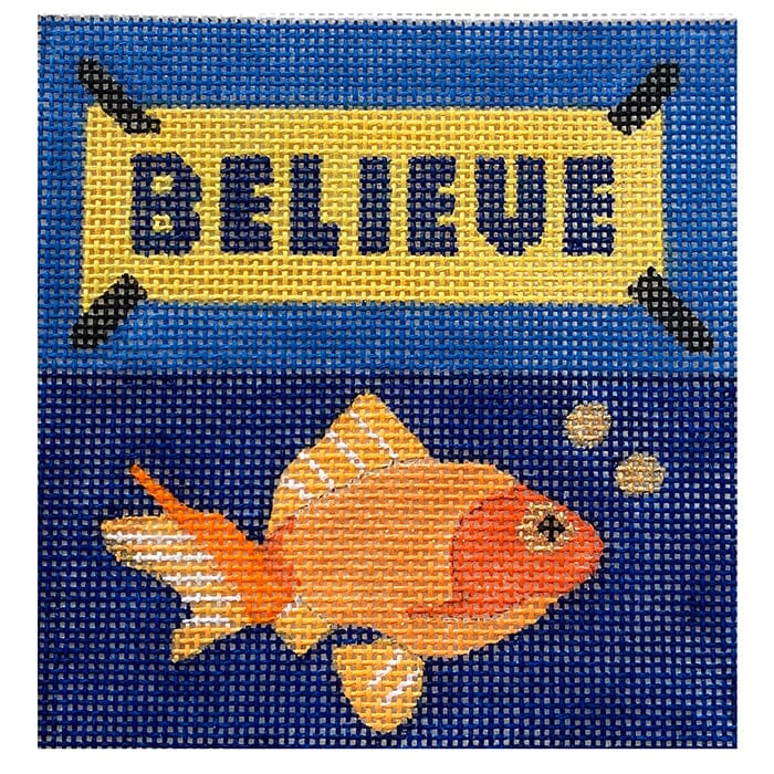 Ted Lasso Series Coaster Believe Painted Canvas Melissa Prince Designs - 1