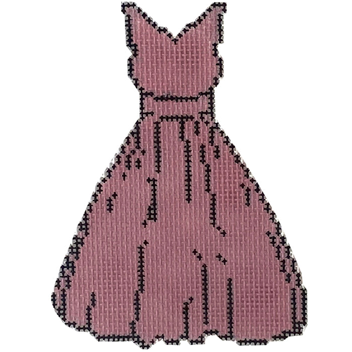 That Pink Dress Painted Canvas Kimberly Ann Needlepoint