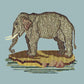 The Elephant Needlepoint Kit Kits Elizabeth Bradley Design Pale Blue 