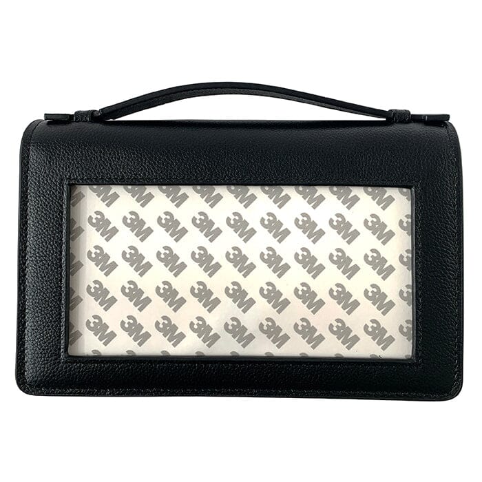 The Everyday Clutch   Black + Gold Chain Leather Goods Rachel Barri Designs