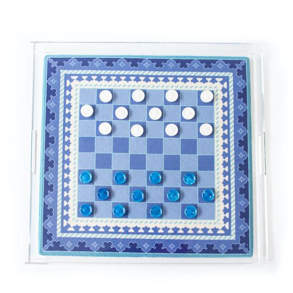 The Gambit Chessboard - Blue Kit Kits Needlepoint To Go 