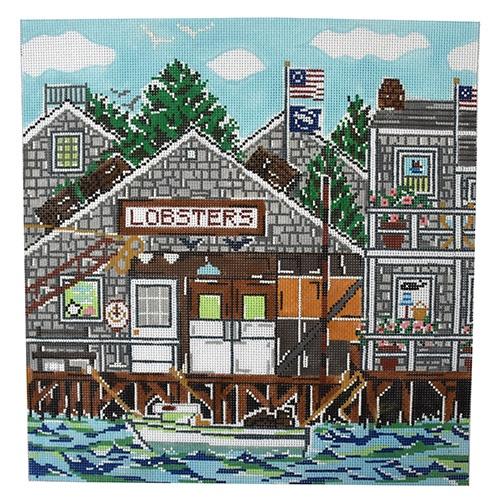 The Lobster House Painted Canvas Susan Wallace Barnes