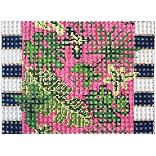The Palm Bag Painted Canvas KCN Designers - 1