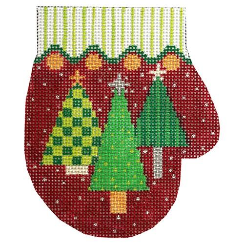 Three Trees Mitten Painted Canvas The Meredith Collection - 1