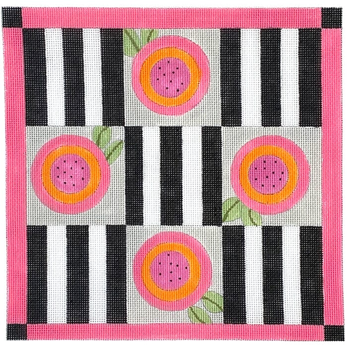 Tic Tac Toe Painted Canvas ditto! Needle Point Works - 1