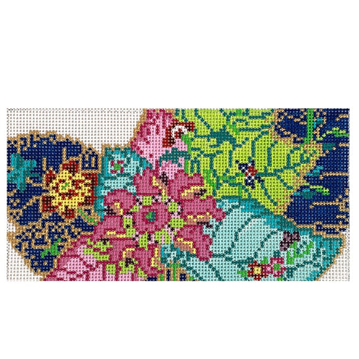 tobacco leaf needlepoint canvas Tobacco Leaf Insert 3x6 tobacco leaf needlepoint canvas Tobacco Leaf Insert 3x6