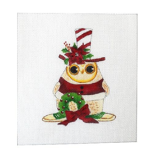 Top Hat Owl Painted Canvas Love You More - 1