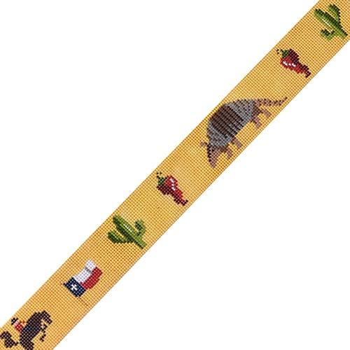 Travel Belt Texas Painted Canvas Kirk & Bradley - 1