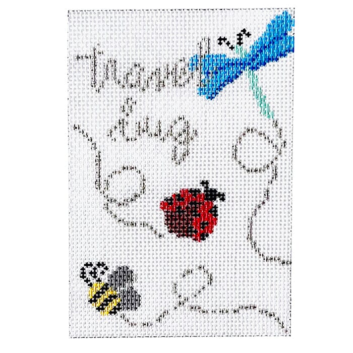 Travel Bug Passport Insert Painted Canvas Rachel Barri Designs - 1